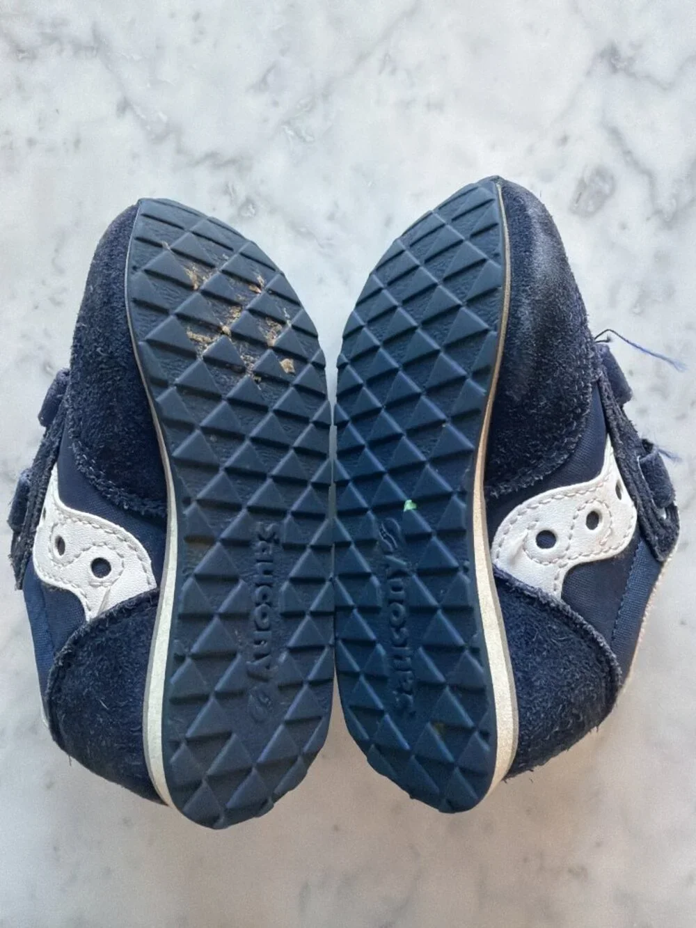 Saucony Baby Shoes Navy Blue White Trim Size 7M